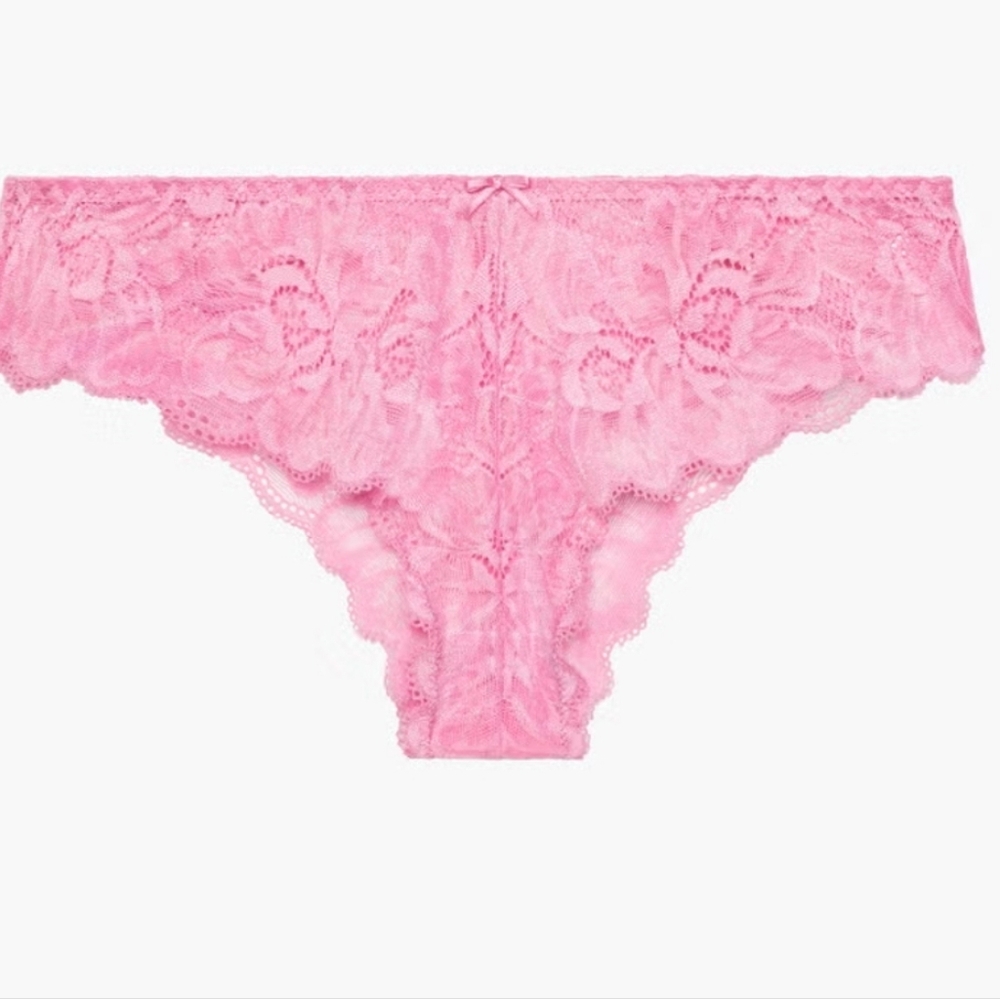 Savage X Fenty Pink Lace Cheeky Panty Sz 1X NWT